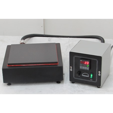 Wenseco Hot Plate, Ind, Corrosion Res, 9"x9"x.5" Anod. Alum. Plate, Dig Control HP99CR